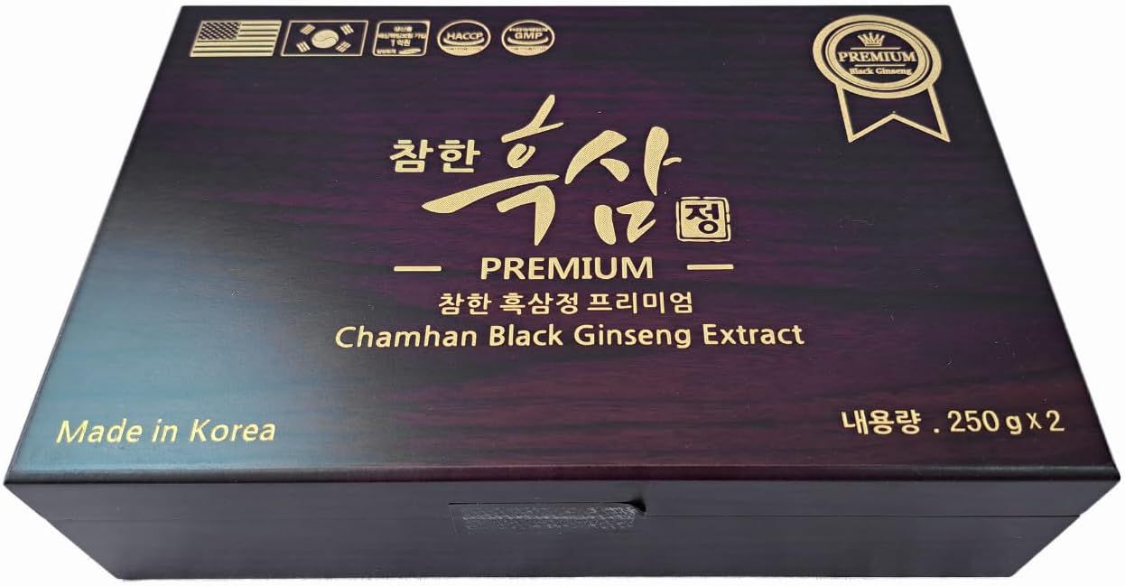 CHAMHAN BLACK GINSENG EXTRACT PREMIUM 500G (250G X 2) MADE IN KOREA