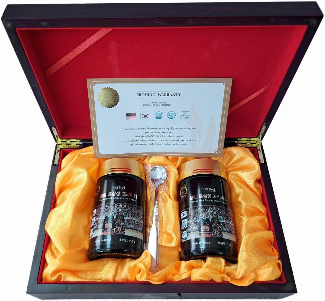 CHAMHAN BLACK GINSENG EXTRACT PREMIUM 500G (250G X 2) MADE IN KOREA