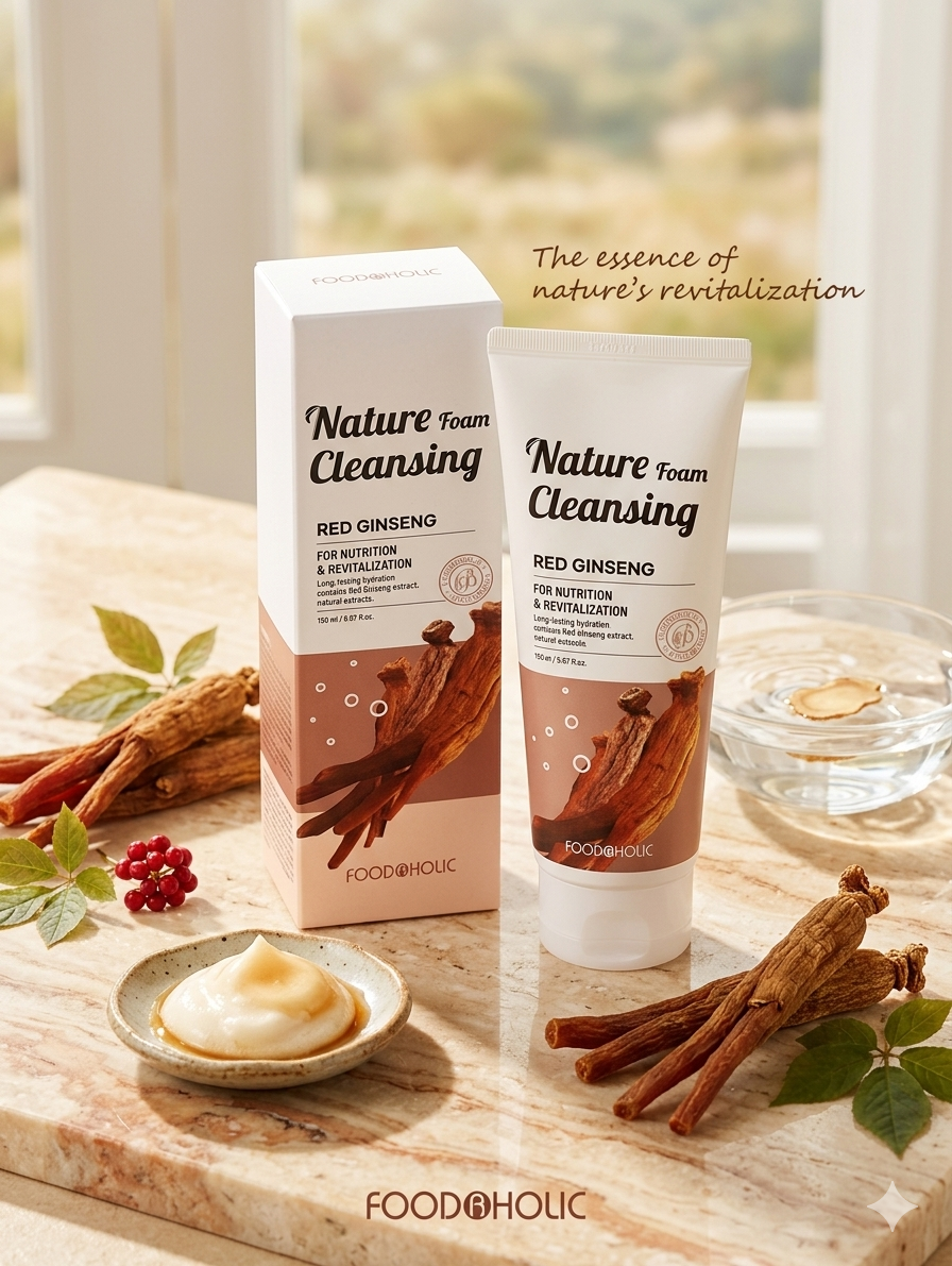 Nature Cleansing Foam Red Ginseng 150 ml (Made in Korea)