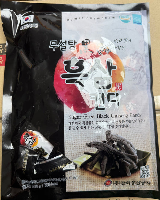 SUGAR FREE BLACK GINSENG CANDY 200g