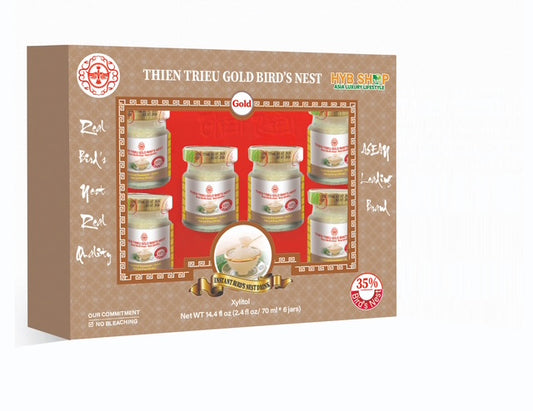 THIEN TRIEU PREMIUM BIRD'S NEST GOLD 35% 6 JARS