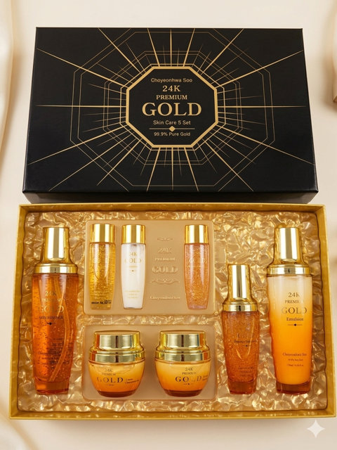 CHOYEONHWA SOO 24K GOLD CREAM SET (Made in Korea)