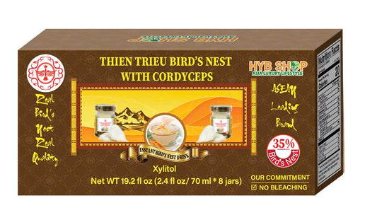 THIEN TRIEU PREMIUM BIRD'S NEST CORDYCEPS 35% 8 JARS