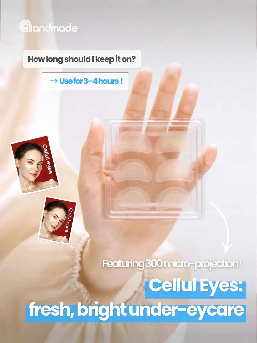 Cellul Eyes ( 18 patches )— Next-Generation Hydrogel Microneedle Eye Patch